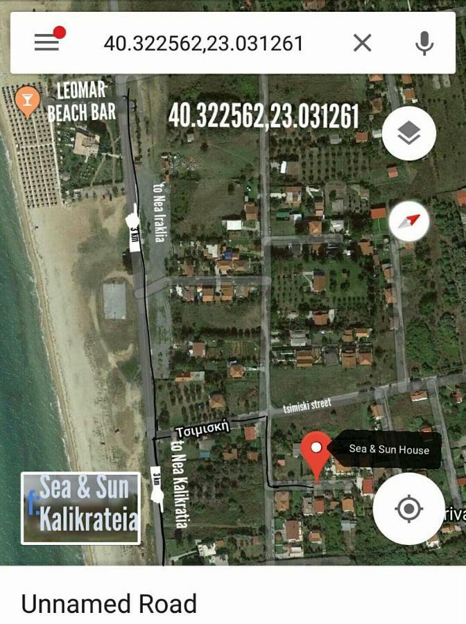 Sea & Sun House Villa Nea Kallikrateia Exteriör bild